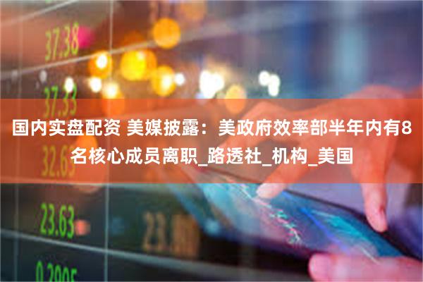 国内实盘配资 美媒披露：美政府效率部半年内有8名核心成员离职_路透社_机构_美国