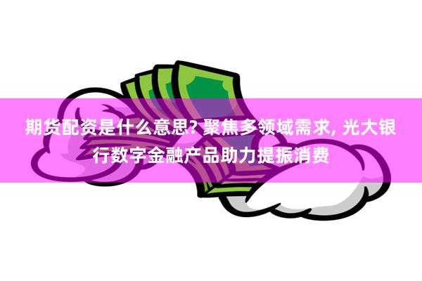 期货配资是什么意思? 聚焦多领域需求, 光大银行数字金融产品助力提振消费