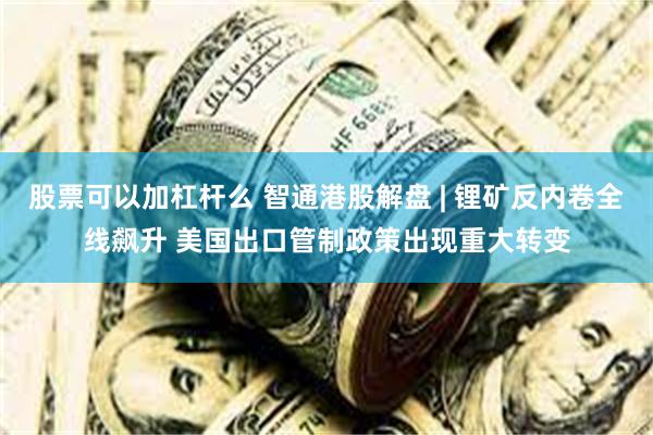 股票可以加杠杆么 智通港股解盘 | 锂矿反内卷全线飙升 美国出口管制政策出现重大转变