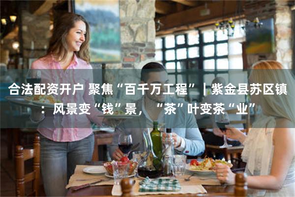 合法配资开户 聚焦“百千万工程”｜紫金县苏区镇：风景变“钱”景， “茶”叶变茶“业”