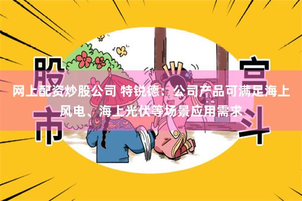 网上配资炒股公司 特锐德：公司产品可满足海上风电、海上光伏等场景应用需求