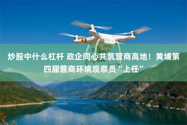 炒股中什么杠杆 政企同心共筑营商高地！黄埔第四届营商环境观察员“上任”