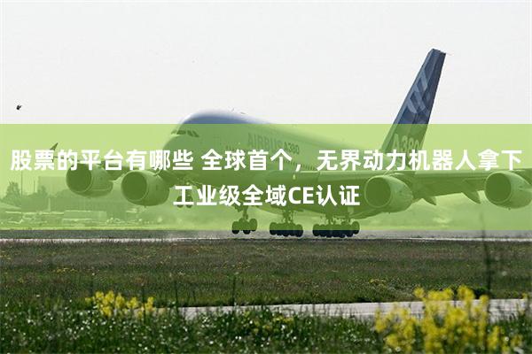 股票的平台有哪些 全球首个,无界动力机器人拿下工业级全域CE认证