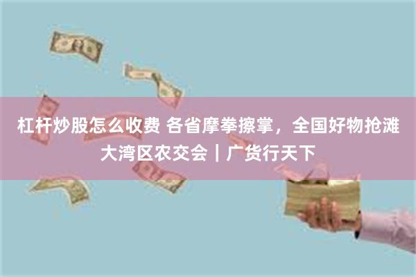 杠杆炒股怎么收费 各省摩拳擦掌，全国好物抢滩大湾区农交会｜广货行天下