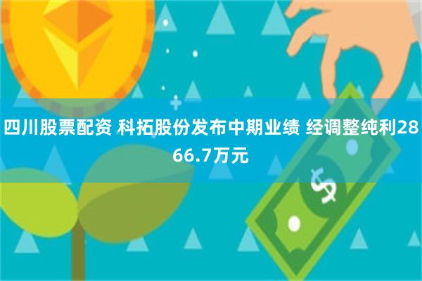 四川股票配资 科拓股份发布中期业绩 经调整纯利2866.7万元