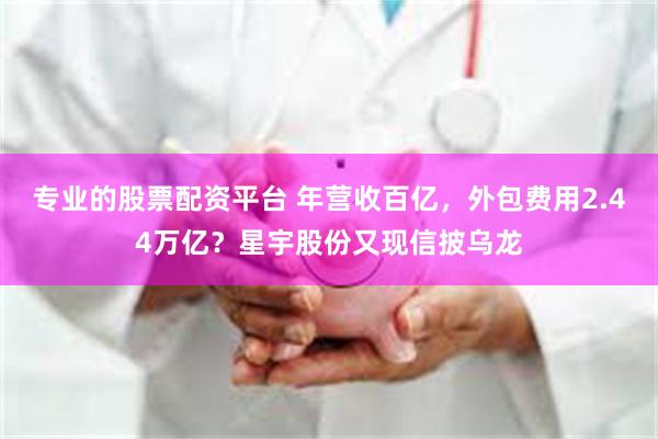 专业的股票配资平台 年营收百亿，外包费用2.44万亿？星宇股份又现信披乌龙