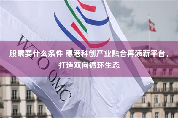 股票要什么条件 穗港科创产业融合再添新平台，打造双向循环生态